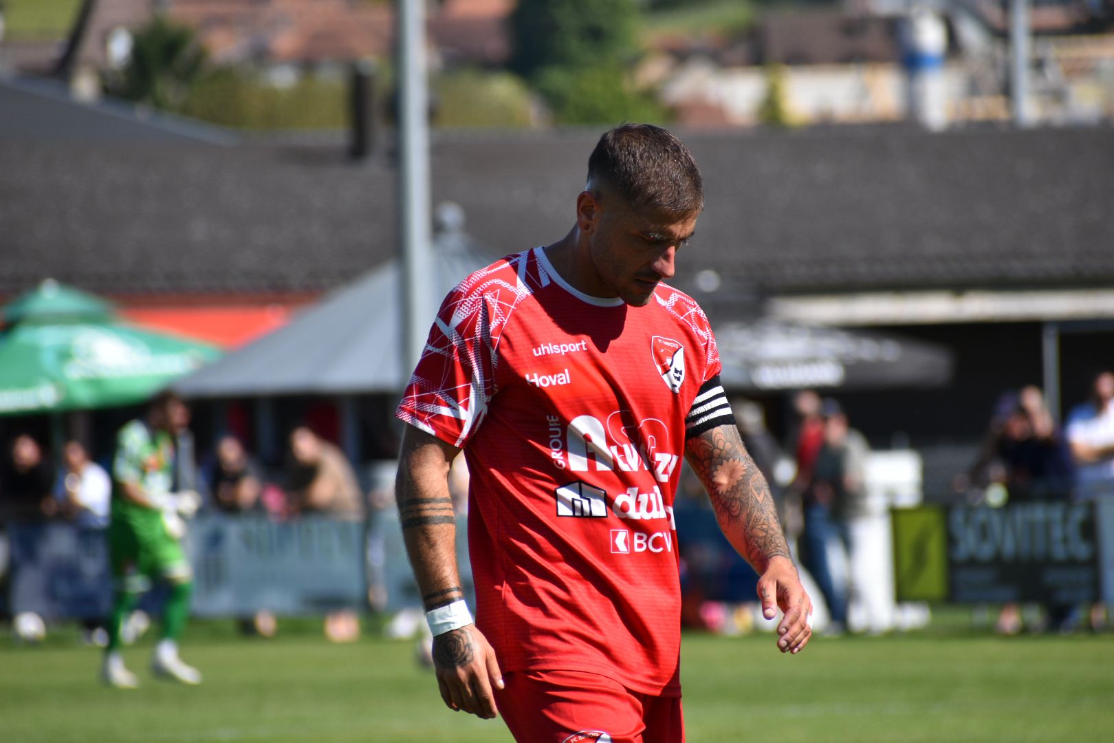 Adrian Alvarez lors de son dernier match avec le FC Bavois